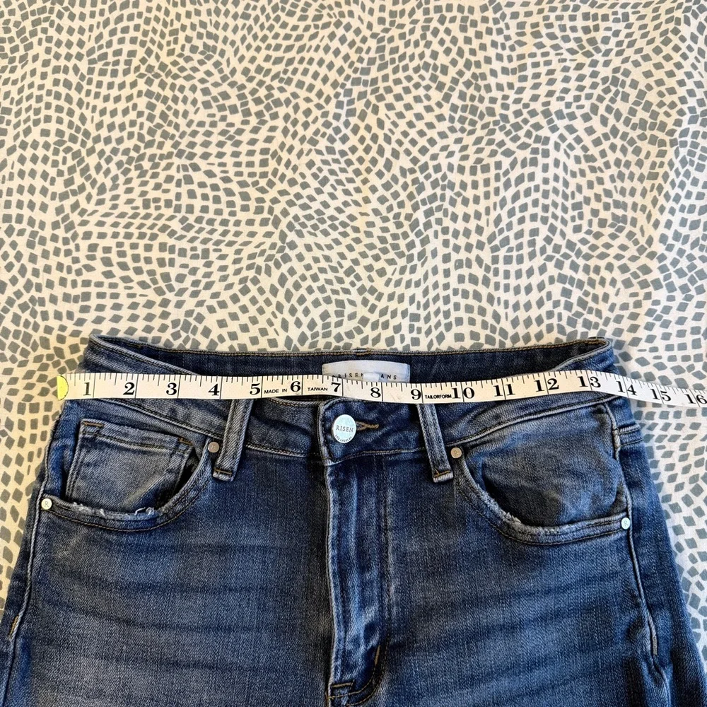 Risen | Classic Medium Wash Straight Leg Jeans - Picture 6 of 12